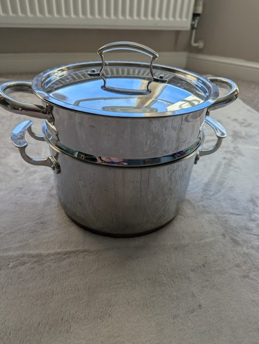 Copper bottom double saucepan - copper,
