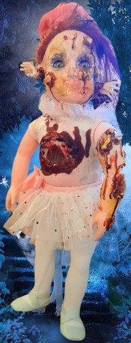Ooak custom horror zombie - ooak,