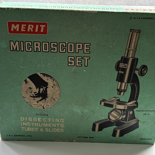 Merit metal microscope set - microscope,