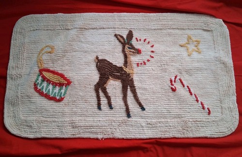 Rare vintage chenille rudolph - rare,