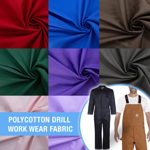 Poly cotton material - cotton, drill