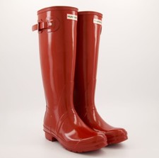 Hunter Wellies Tall Red RRP £135 Size 5, 6, 7 (UK)