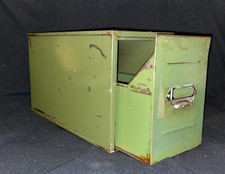 Vintage Industrial Metal Desktop Drawer Cabinet Desk Tidy Card Index File 5