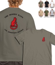 British Army 7th Armoured Division Desert Rats T-Shirt World War II
