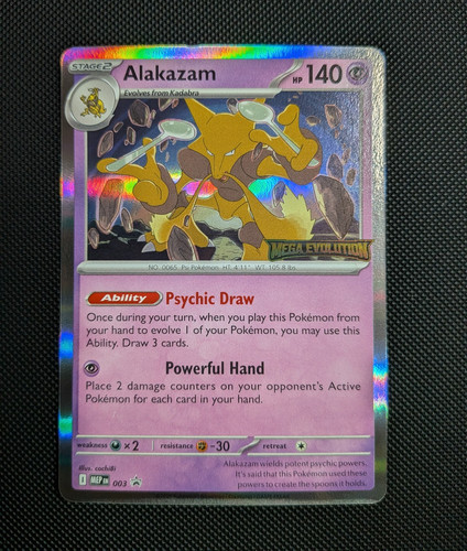 Pokémon tcg alakazam 003 mep - tcg, 003/mep