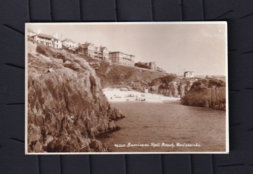 Real photo postcard barricane - photo,