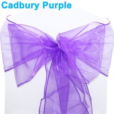 TtS 10-100pcs 22x280cm ORGANZA SASHES Chair Cover Sash Bows Wedding Party Decor