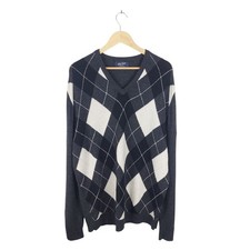 Peter Scott Men's Black Argyle