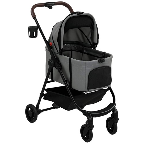 Pawhut dog stroller in 1 - dog,