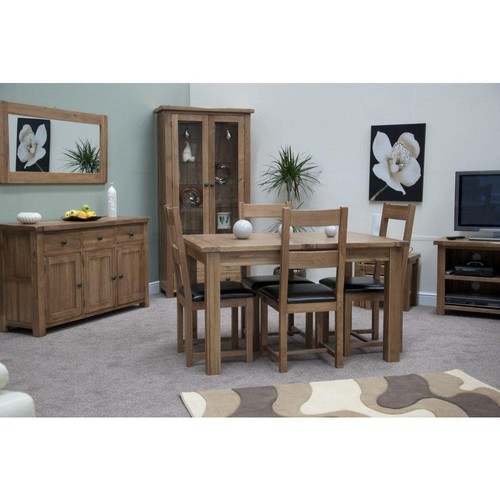Solid oak extending dining - oak,