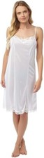 Marlon Women's Lace Trim Slim Strap Full Slip - 39" Slip with Adjustable Straps