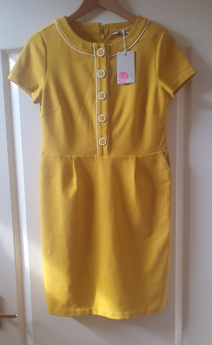 Boden mustard white trim - mustard,