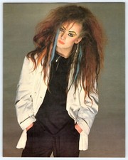 BOY GEORGE CULTURE CLUB 7"x9" Pinup 1980's Teen Magazine Page Clipping M671