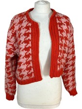 Zara Houndstooth Knit Cardigan