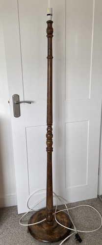 Vintage wooden standard lamp - vintage,