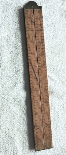 Vintage folding measuring - folding, rule