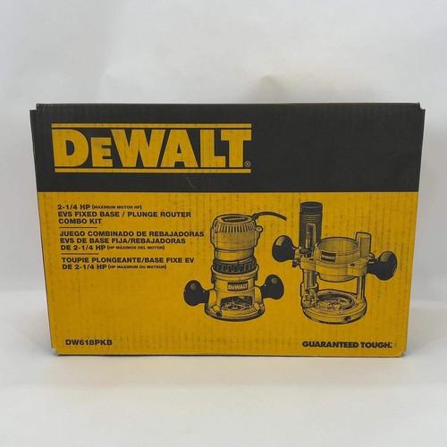 New dewalt dw618pkb plunge - new,