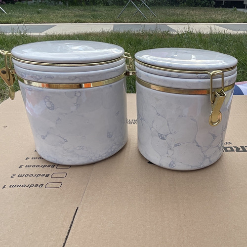 Set marbled ceramic - set, of