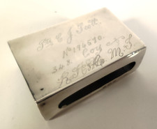 Hallmarked Silver Match Box