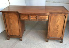 antique,georgian,mahogany,breakfront,sideboard,2 doors,drawer,cupboard,shelves