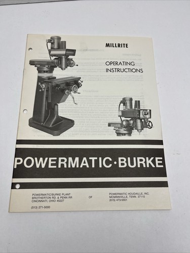 Millrite powermatic vertical - millrite,