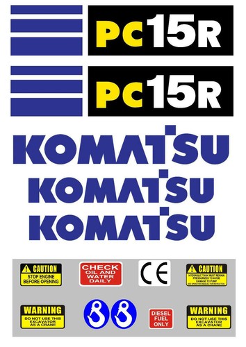 Decal sticker set - sticker, komatsu