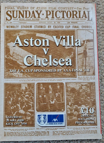 2000 cup final programme - fa,
