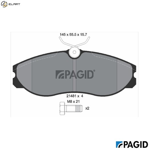 Brake pad set disc - brake,