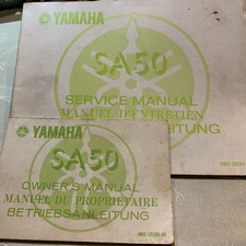 Yamaha SA50 Owner's Manual 4M2-28199-80  PLUS  Service Manual 3W9-28197-80