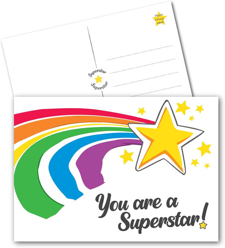 You are superstar postcards - you,