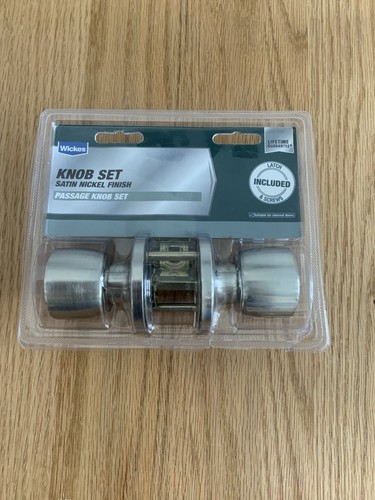 2pk wickes knob set satin - wickes, set,