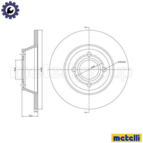 Brake disc 0329 - 2x,