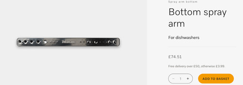 Miele dishwasher bottom - miele, spray