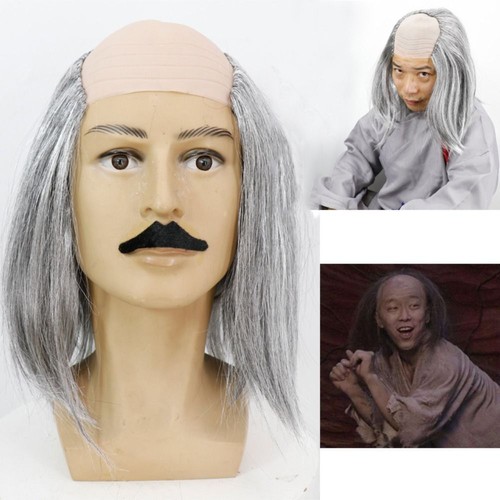 Straight old man bald wig - man,
