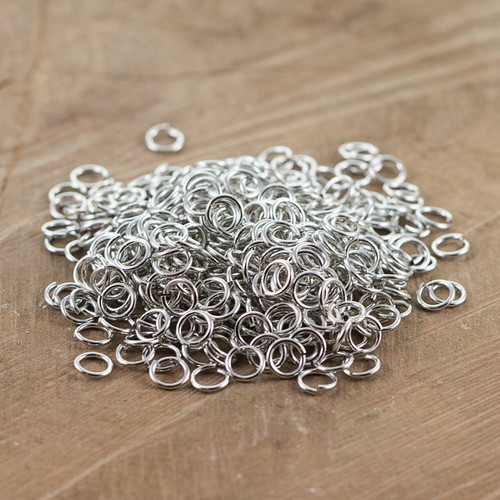7mm open shiny silver - open,