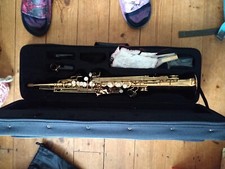 Bauhaus SSS-OP Soprano Sax w/ Aizen LS 7 Ebonite Mouthpiece and accesories