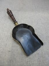 Brass Coal Shovel With Wooden Handle
