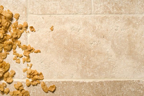 Light travertine tiles - light,