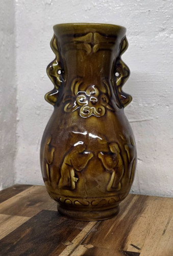 Vintage brown glazed - vintage,