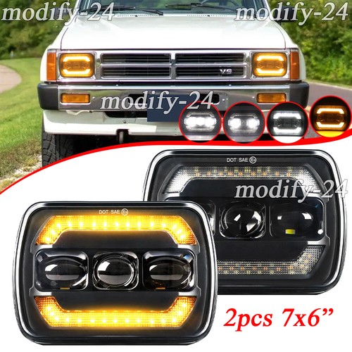 Pair 5x7 7x6 led headlights - 5x7/7x6'',