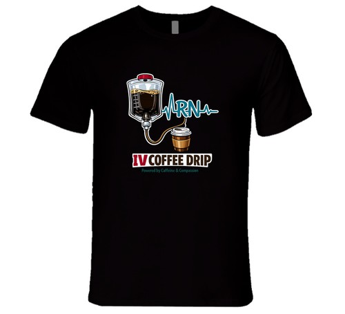 Funny nurse shirt - iv, coffee