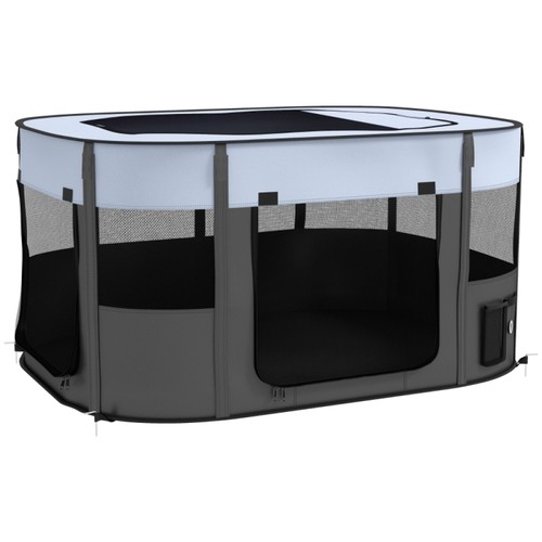 Foldable dog pen with storage - dog,