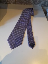Burberry London Men's Silk Tie Purple & Silver Colour