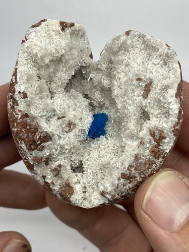 Hart shaped cavansite - shaped,