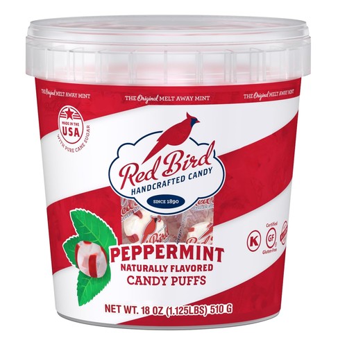 Red bird soft - bird, peppermint
