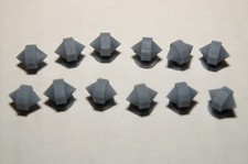 Gauge 1, G Scale , British Rail carriage Torpedo Vents, Twelve, in grey resin