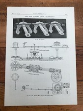 1914 engineering print - aquitania ( anchors & napier capstan gear ) 