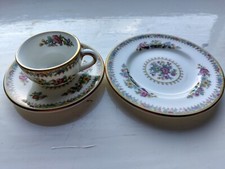 Vintage Miniature Coalport Ming Rose Trio Cup / Saucer/ Plate /