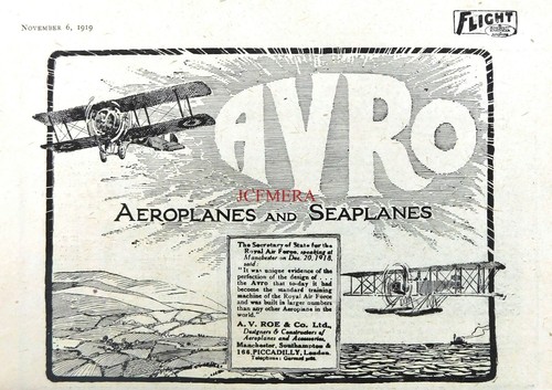 Avro aeroplanes seaplanes - aeroplanes,