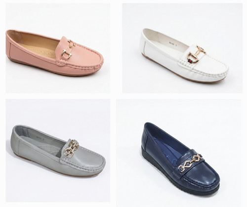 Ladies womens flats slip - slip, on
